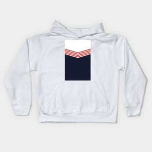 England 1976 Retro Navy, White & Red Kids Hoodie